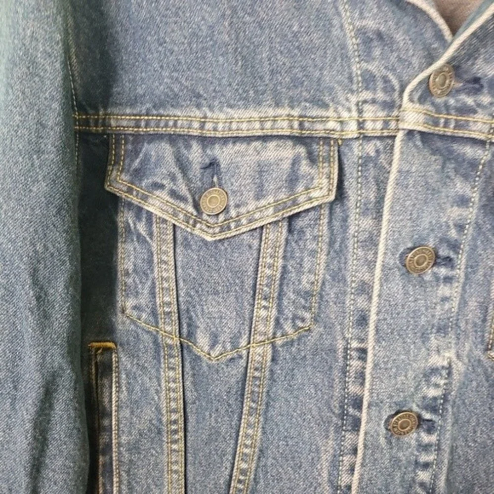 Men's Vintage Levi Strauss Signature Preimum Denim Button Up Jacket Size Small - Picture 12 of 14